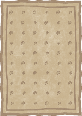 Memphis 12733-snail hype II - handmade rug, tufted (India), 24x24 5ply quality
